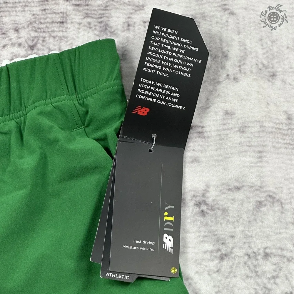 NWT - New Balance Tournament Short Green - Men's 2XL XXL - MS21403P‎